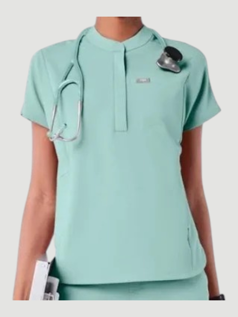 Figs Seaglass Montex Scrub Top